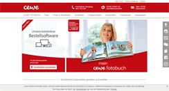 Desktop Screenshot of cewe.de